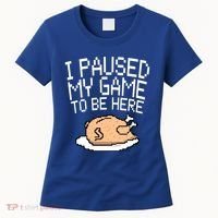I Paused My Game To Be Here Pixel Turkey Women's T-Shirt thumb 0
