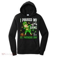 I Paused My Game For St Patricks Day Dabbing Leprechaun Boys Women's Hoodie thumb 0