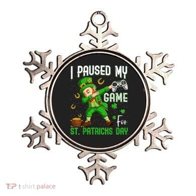 I Paused My Game For St Patricks Day Dabbing Leprechaun Boys Ornament