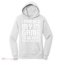 I Paused My Game To Be Here  Funny Video Gamers Gift  Women's Hoodie thumb 0