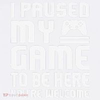 I Paused My Game To Be Here  Funny Video Gamers Gift  Women's Hoodie thumb 2
