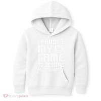 I Paused My Game To Be Here  Funny Video Gamers Gift  Kids Hoodie thumb 0