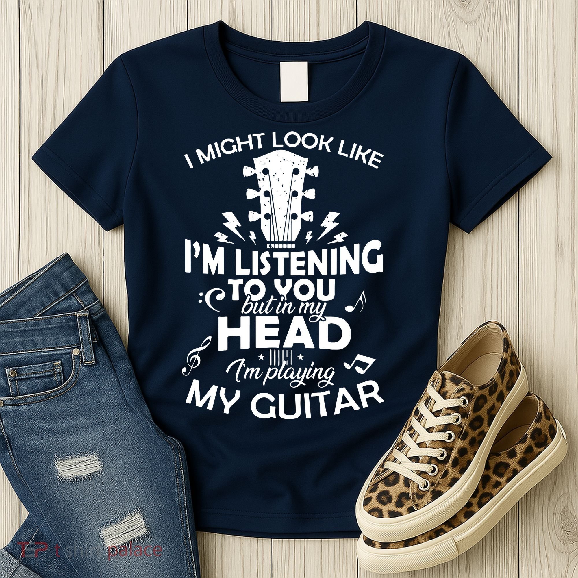 I'm Playing My Guitar Women's T-Shirt