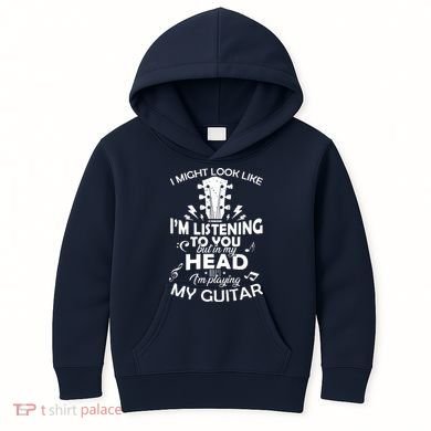 I'm Playing My Guitar Kids Hoodie