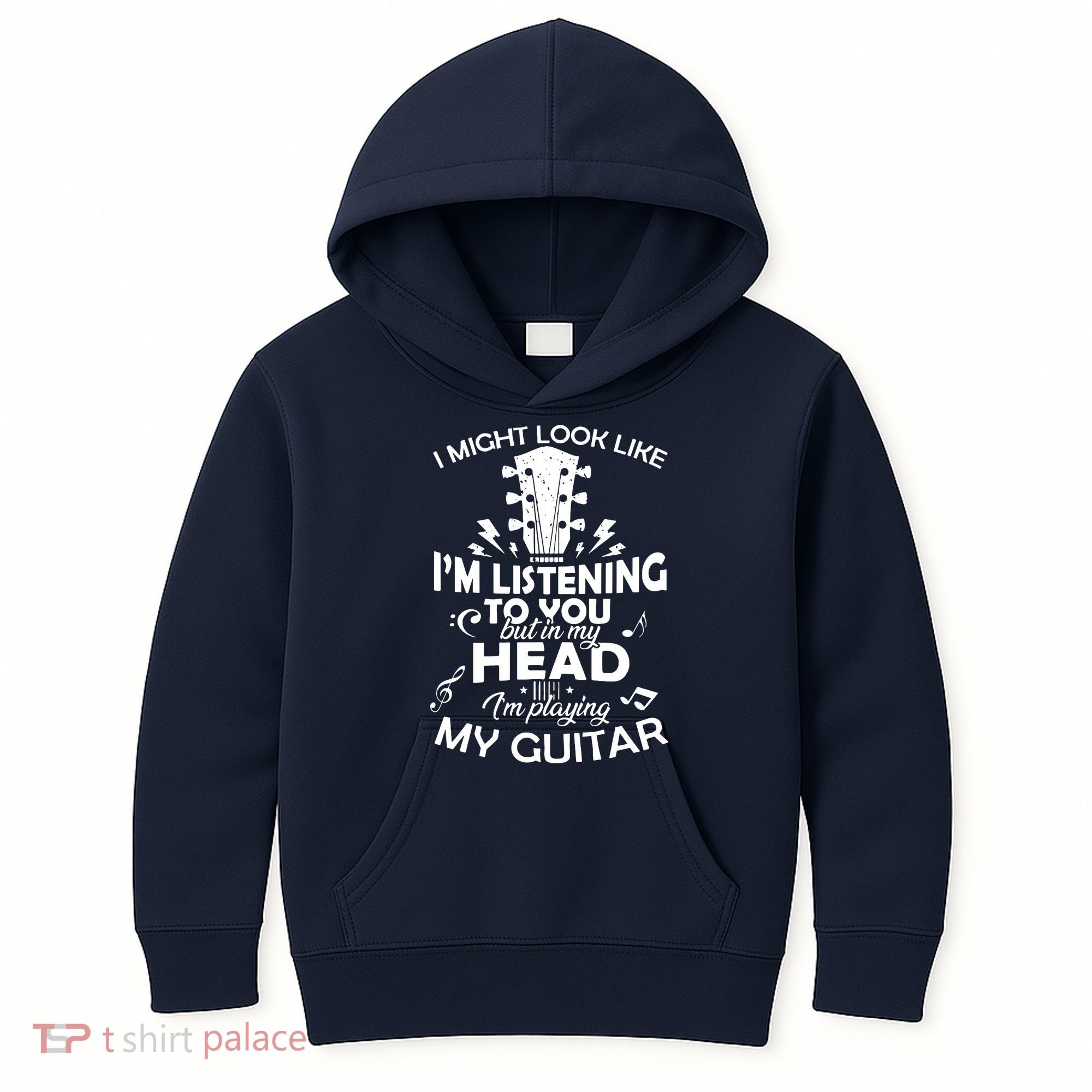 I'm Playing My Guitar Kids Hoodie