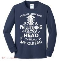 I'm Playing My Guitar Kids Long Sleeve Shirt thumb 0