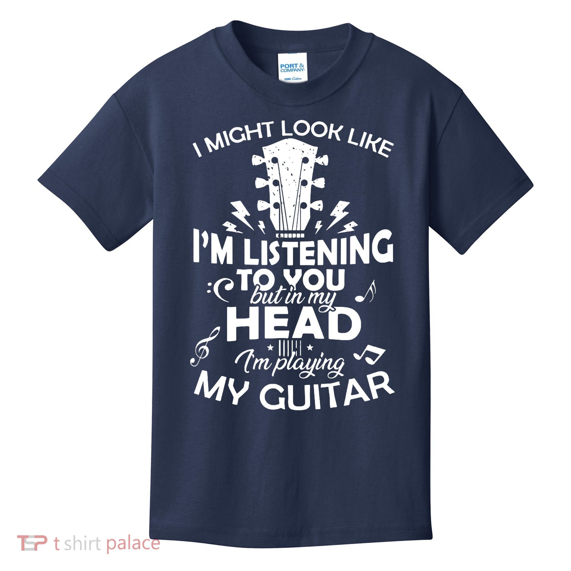I'm Playing My Guitar Kids T-Shirt