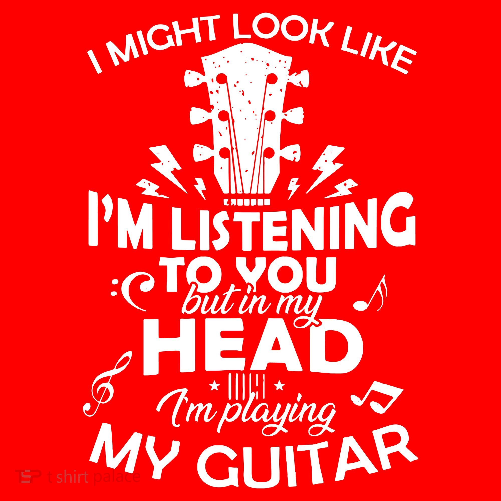 I'm Playing My Guitar Santa Hat