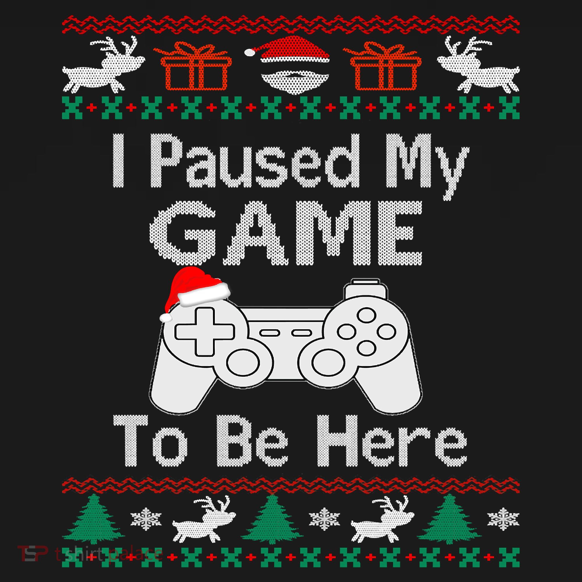 I paused my game to be here ugly christmas sweater Tote Bag