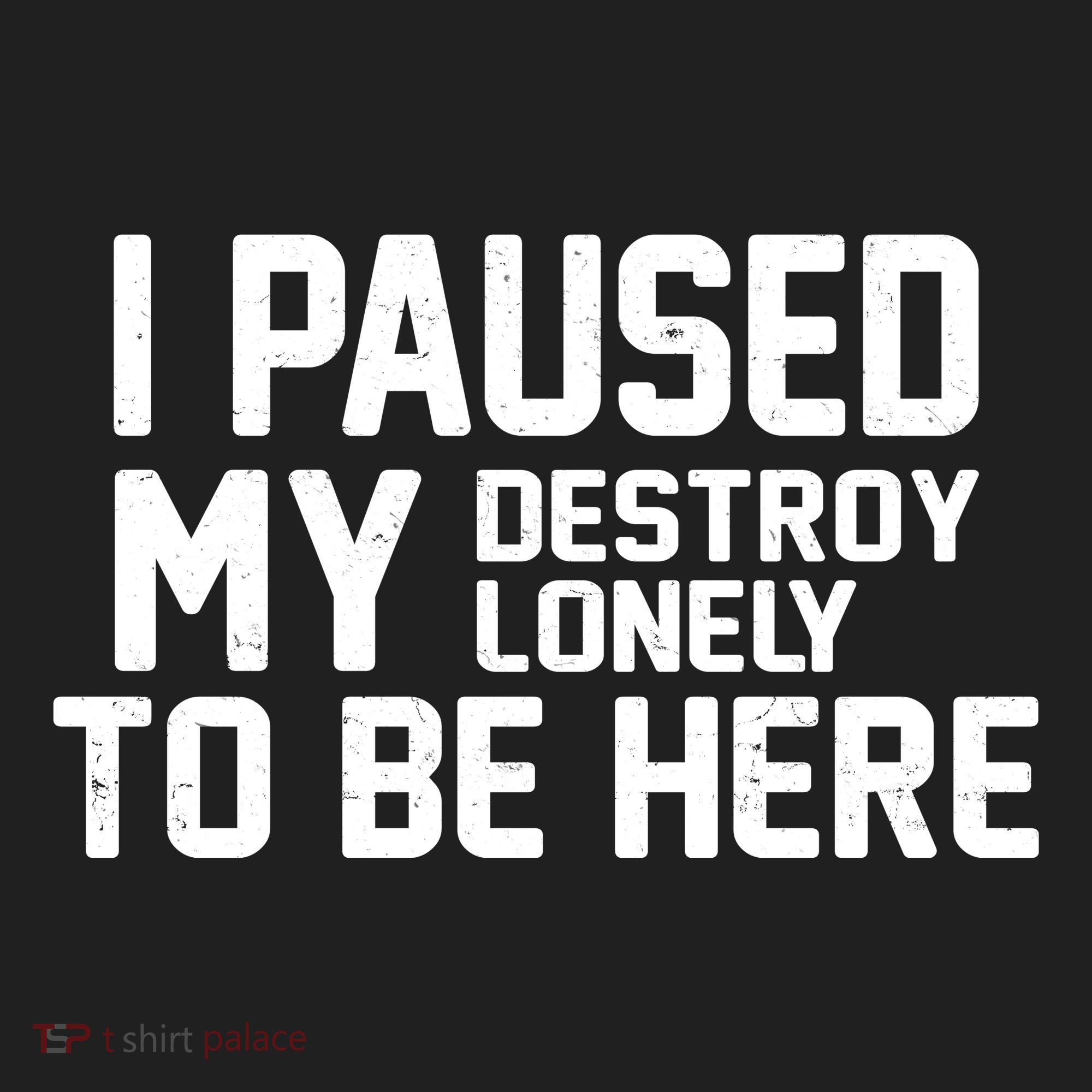 I Paused My Destroy Lonely To Be Here Women's Sweatshirt