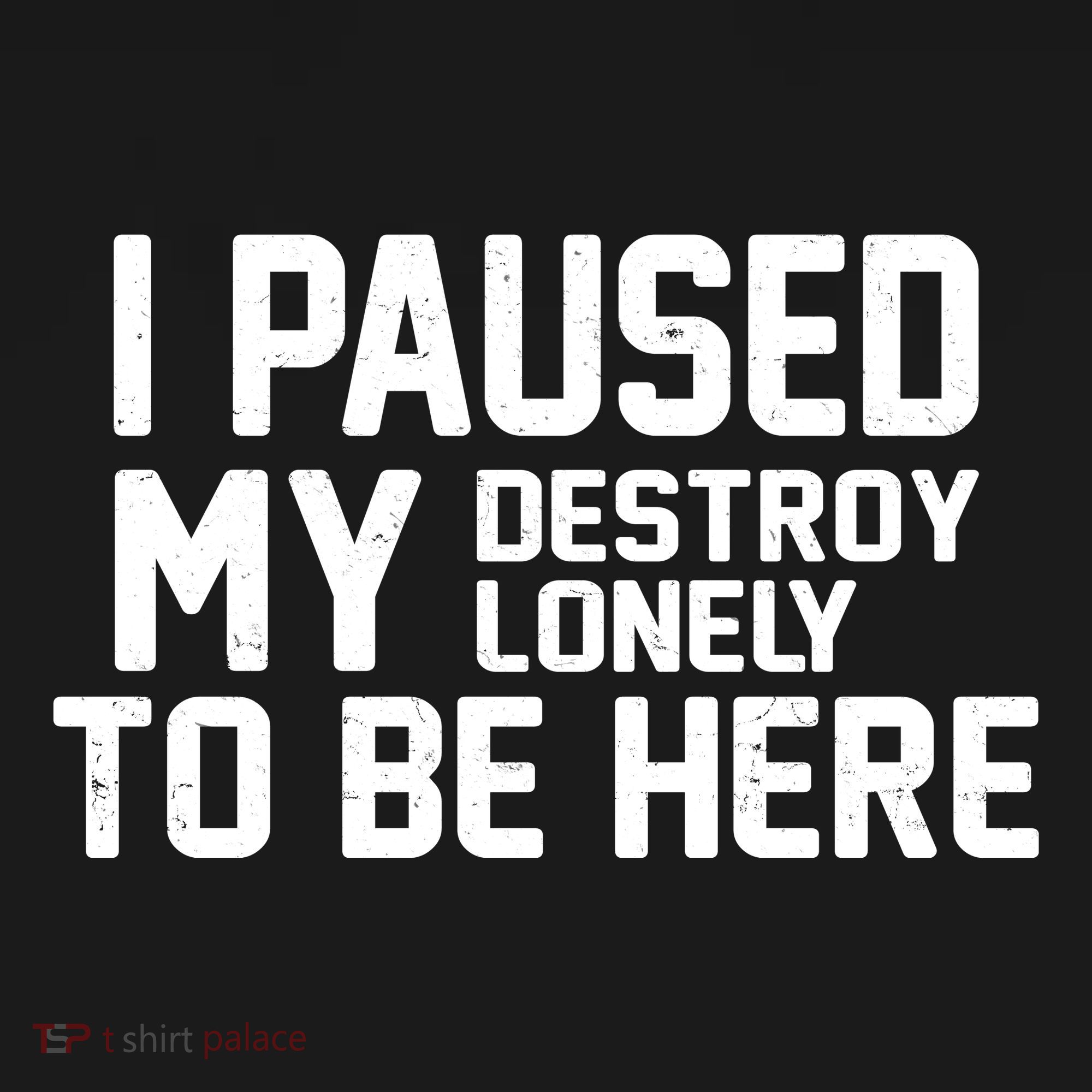 I Paused My Destroy Lonely To Be Here Coaster