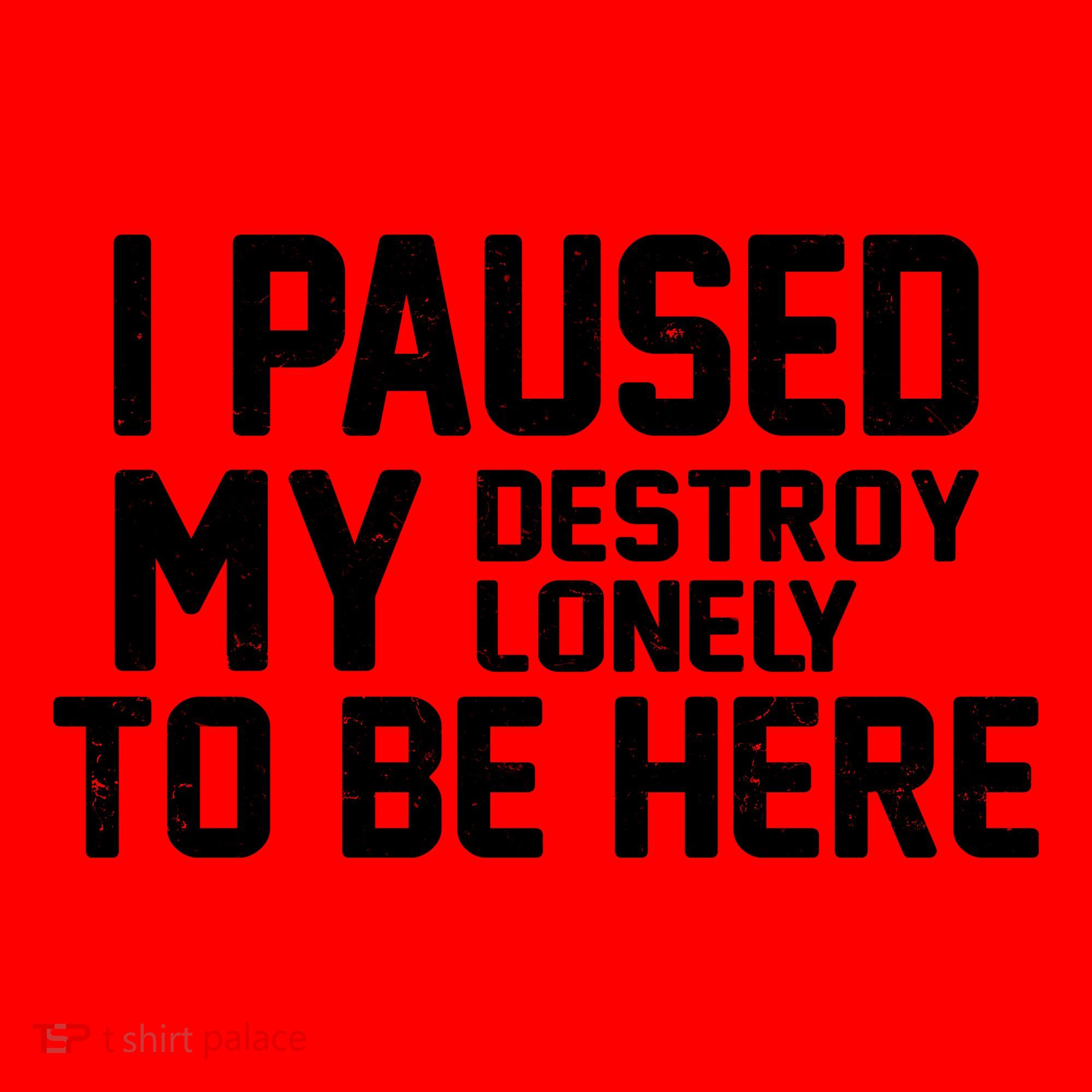 I Paused My Destroy Lonely To Be Here Santa Hat