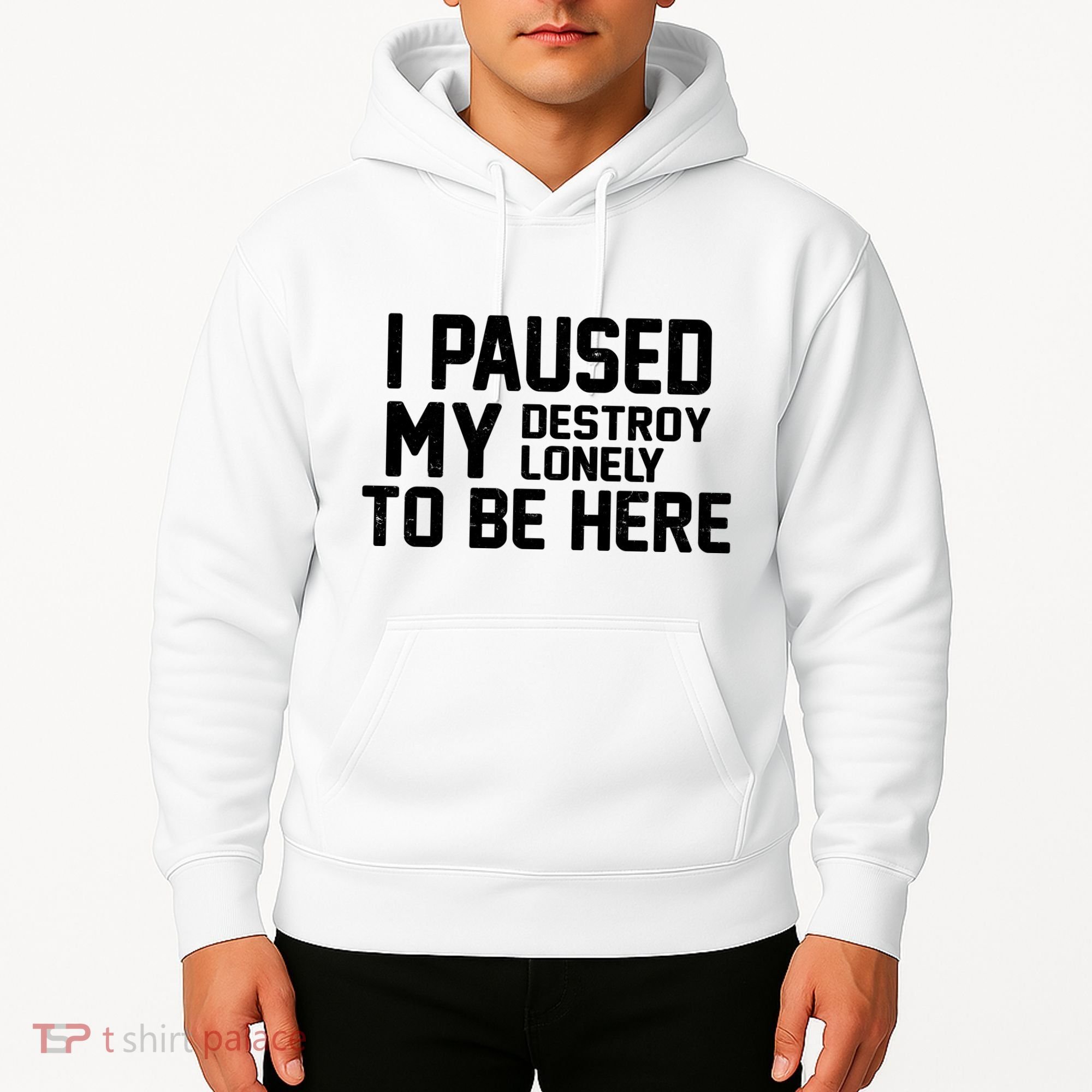 I Paused My Destroy Lonely To Be Here Hoodie
