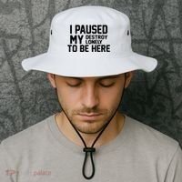 I Paused My Destroy Lonely To Be Here Bucket Hat thumb 2