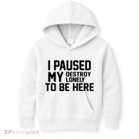 I Paused My Destroy Lonely To Be Here Kids Hoodie thumb 0