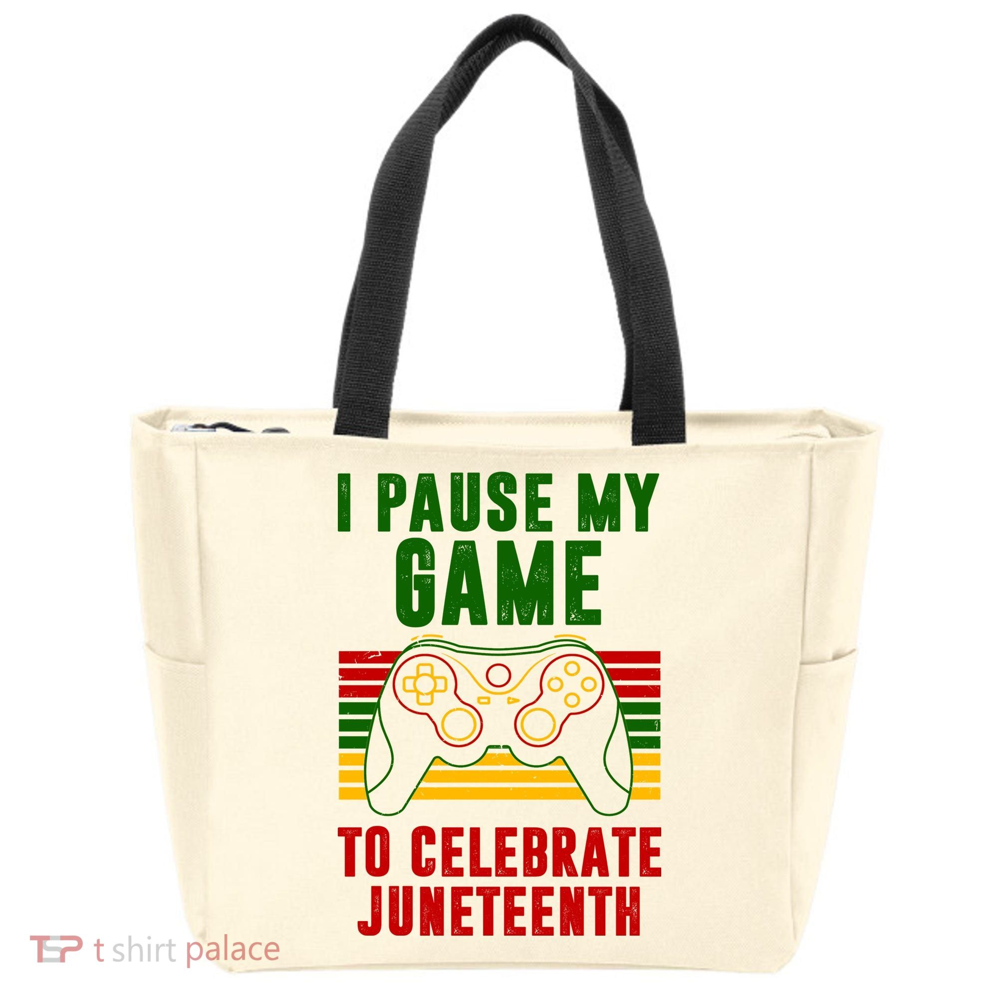 I Pause My Game To Celebrate Juneteenth Gamer Tote Bag