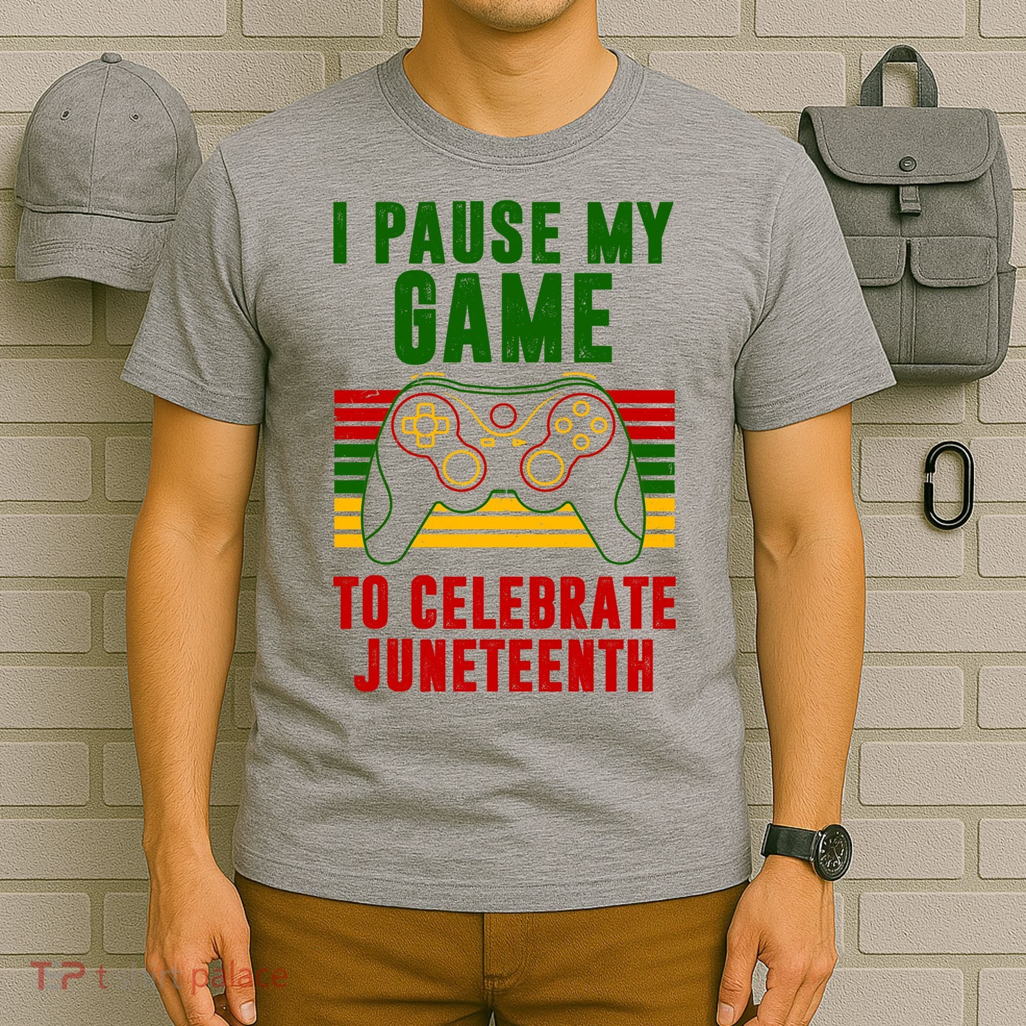 I Pause My Game To Celebrate Juneteenth Gamer T-Shirt