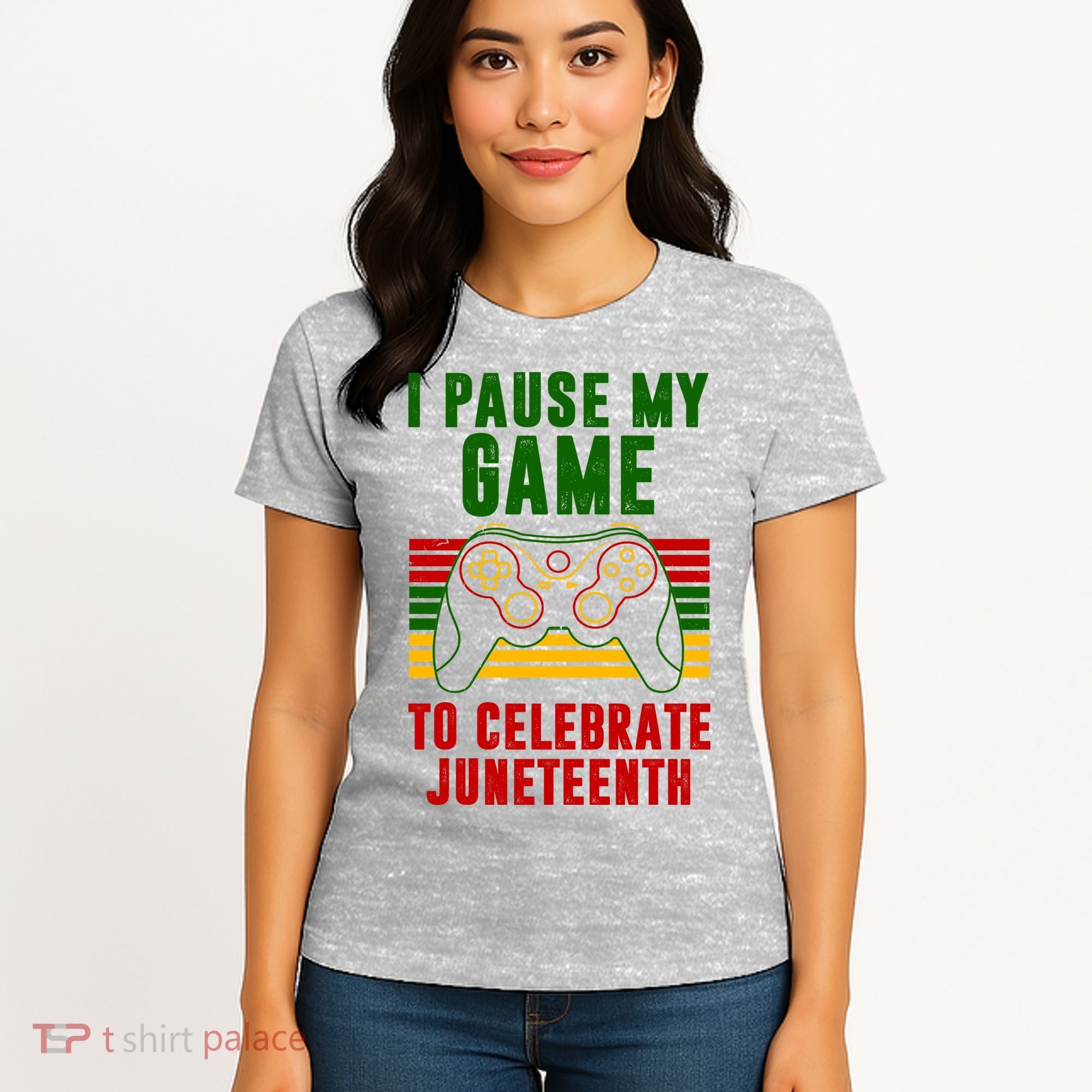 I Pause My Game To Celebrate Juneteenth Gamer Women's T-Shirt