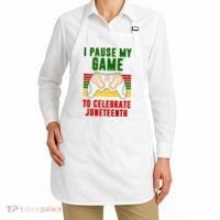 I Pause My Game To Celebrate Juneteenth Gamer Apron thumb 2