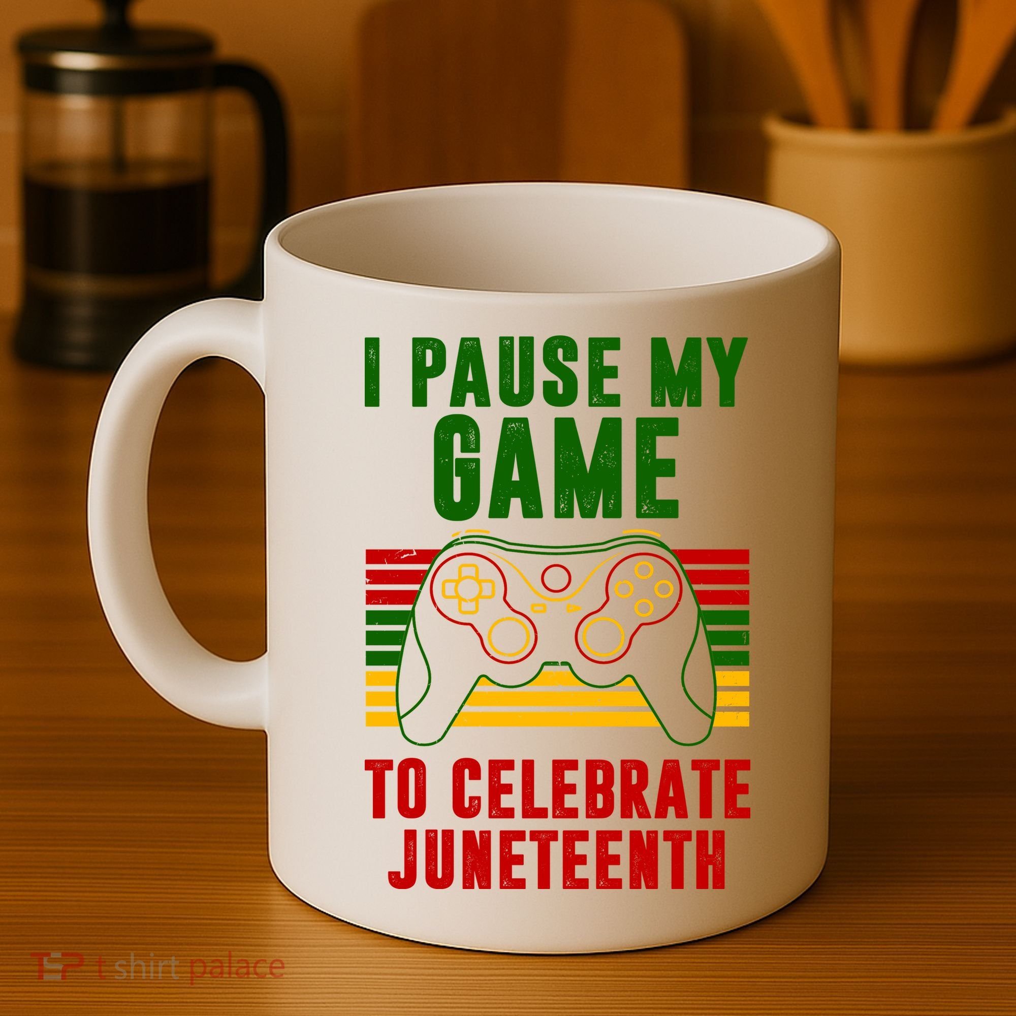 I Pause My Game To Celebrate Juneteenth Gamer Coffee Mug