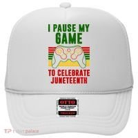 I Pause My Game To Celebrate Juneteenth Gamer Hat thumb 0