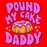 Inappropriate Pound My Cake Daddy Embarrassing Adult Humor  Santa Hat thumb 1
