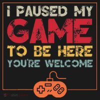 I Paused My Game To Be Here Video Gamer Women's Hoodie thumb 2