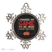 I Paused My Game To Be Here Video Gamer Ornament thumb 0
