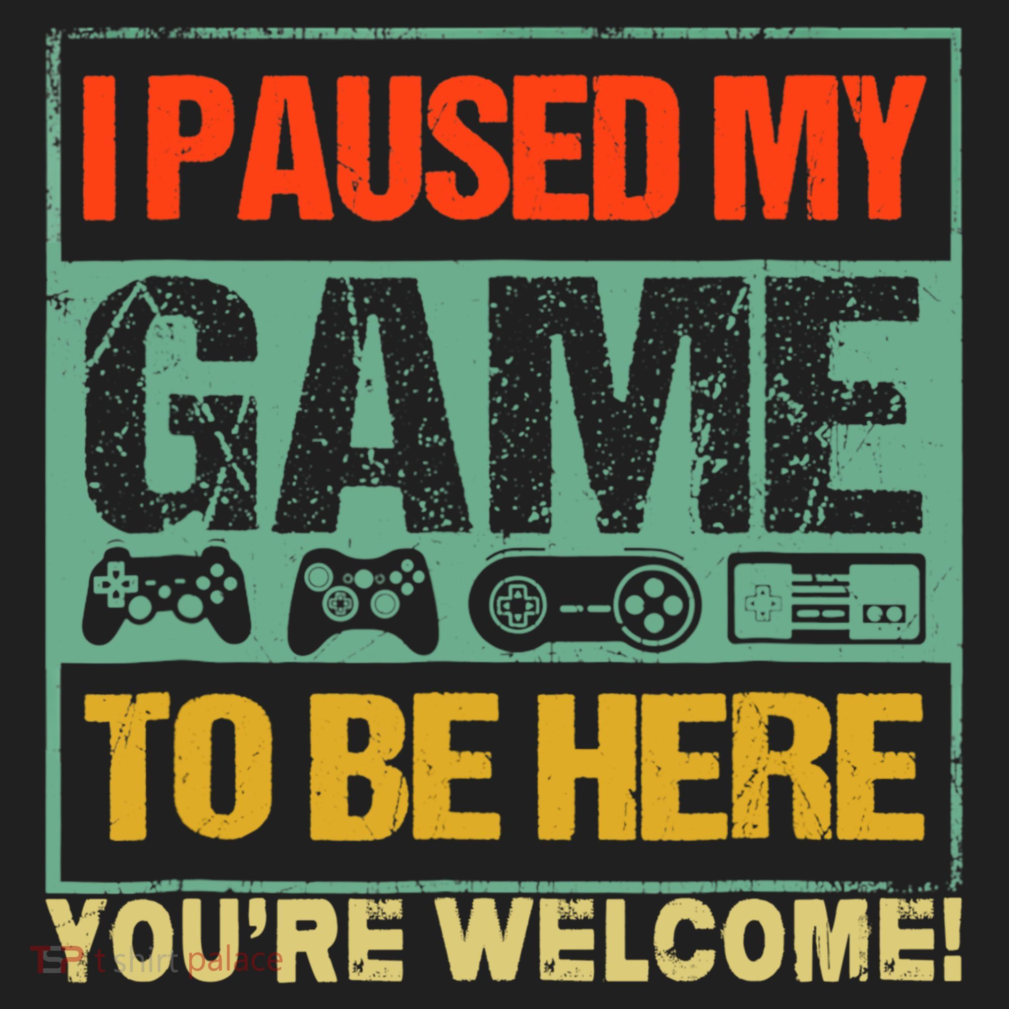 I Paused My Game To Be Here Funny Gamers Boys Teens Gift Cool Gift Women's Sweatshirt