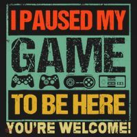 I Paused My Game To Be Here Funny Gamers Boys Teens Gift Cool Gift Bucket Hat thumb 4