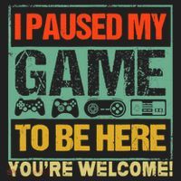 I Paused My Game To Be Here Funny Gamers Boys Teens Gift Cool Gift Beanie thumb 2