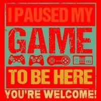 I Paused My Game To Be Here Funny Gamers Boys Teens Gift Cool Gift Santa Hat thumb 1