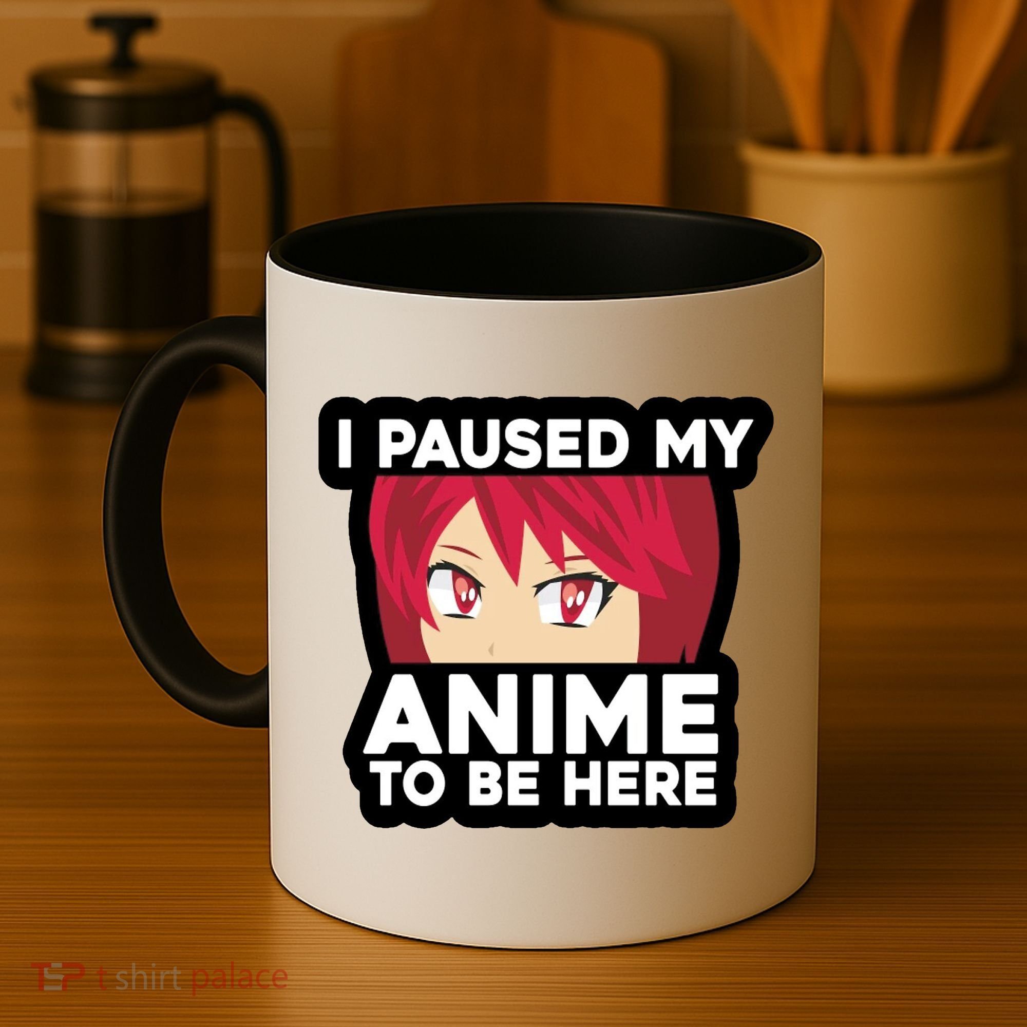 I Paused My Game To Be Here Funny Anime Coffee Mug