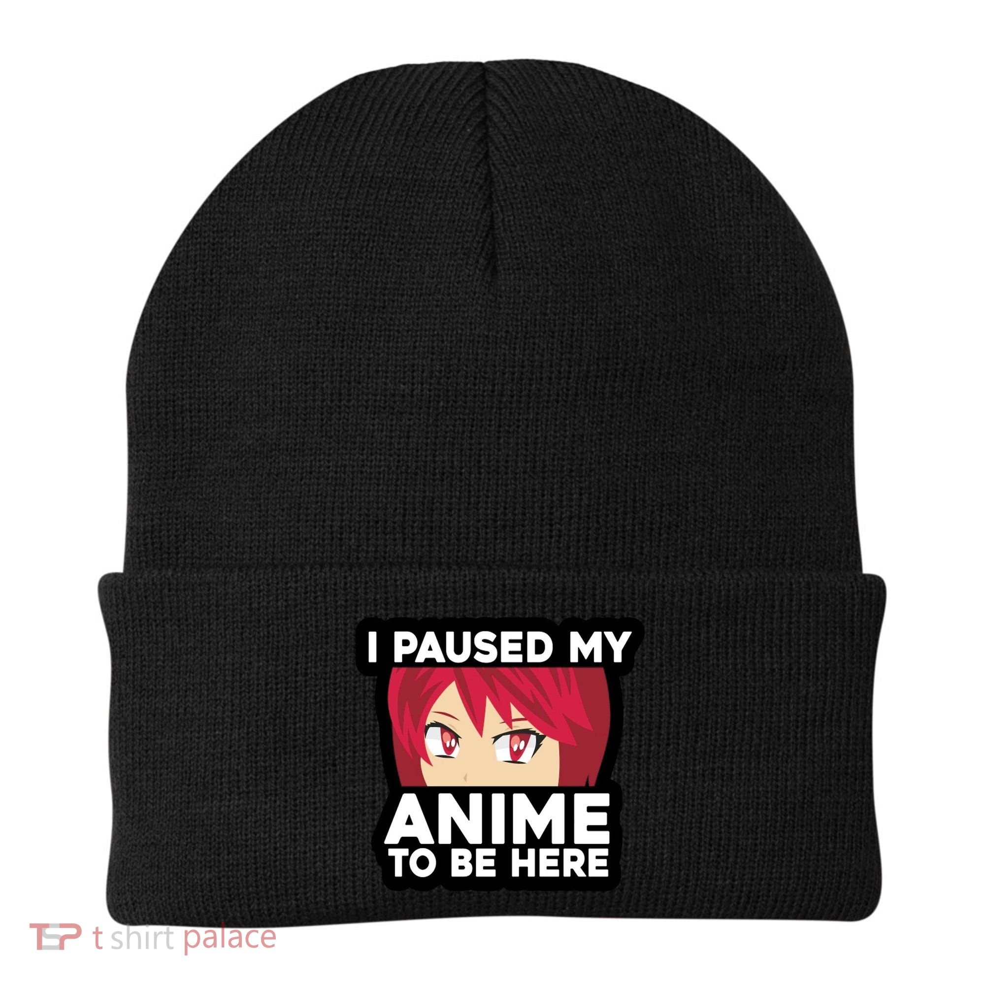 I Paused My Game To Be Here Funny Anime Beanie
