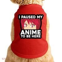I Paused My Game To Be Here Funny Anime Doggie Tank thumb 0