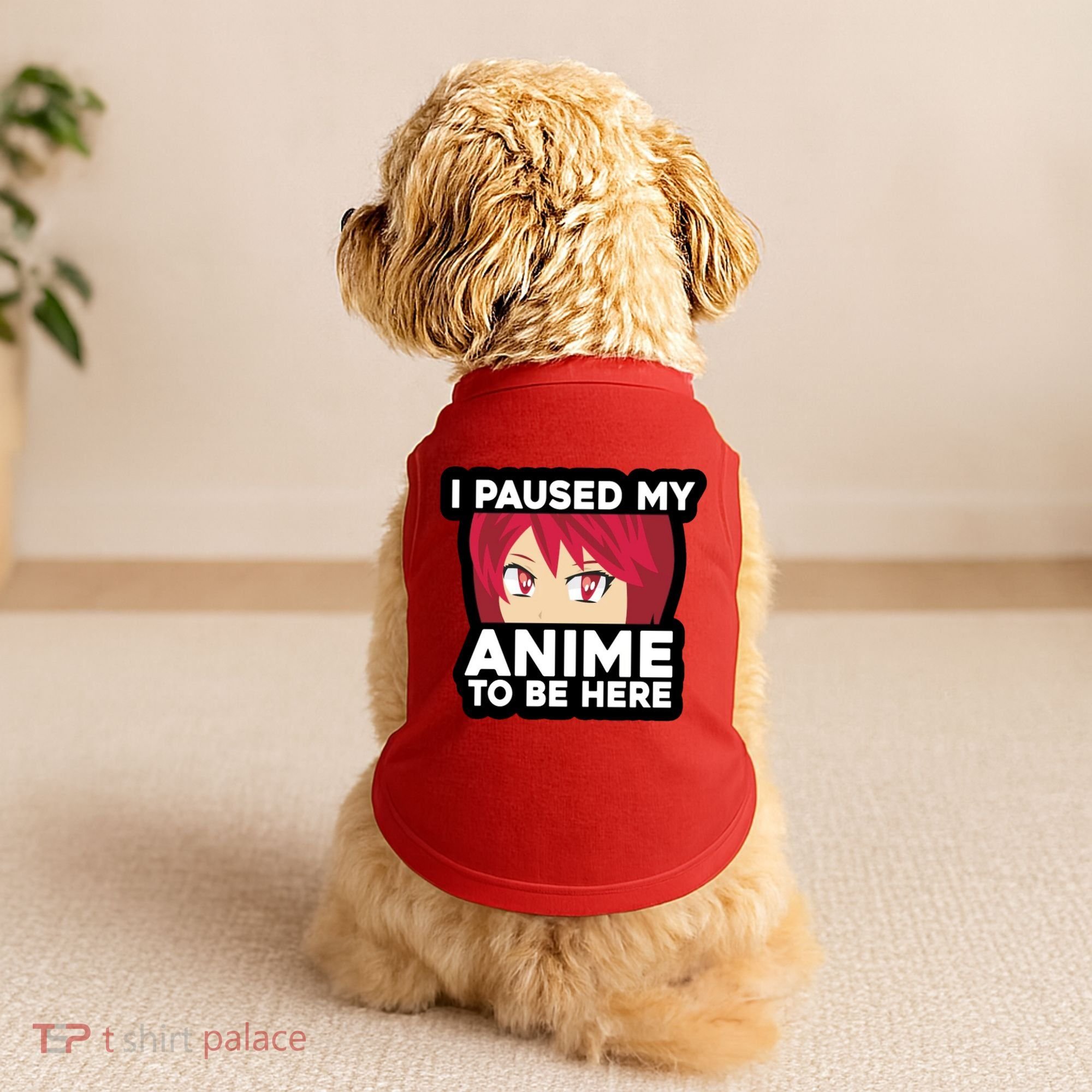 I Paused My Game To Be Here Funny Anime Doggie Tank