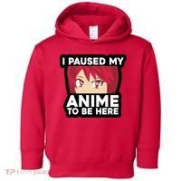 I Paused My Game To Be Here Funny Anime Toddler Hoodie thumb 0