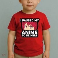I Paused My Game To Be Here Funny Anime Toddler T-Shirt thumb 2