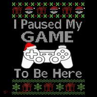 I Paused My Game To Be Here Ugly Sweater Funny Christmas  Coffee Mug thumb 5