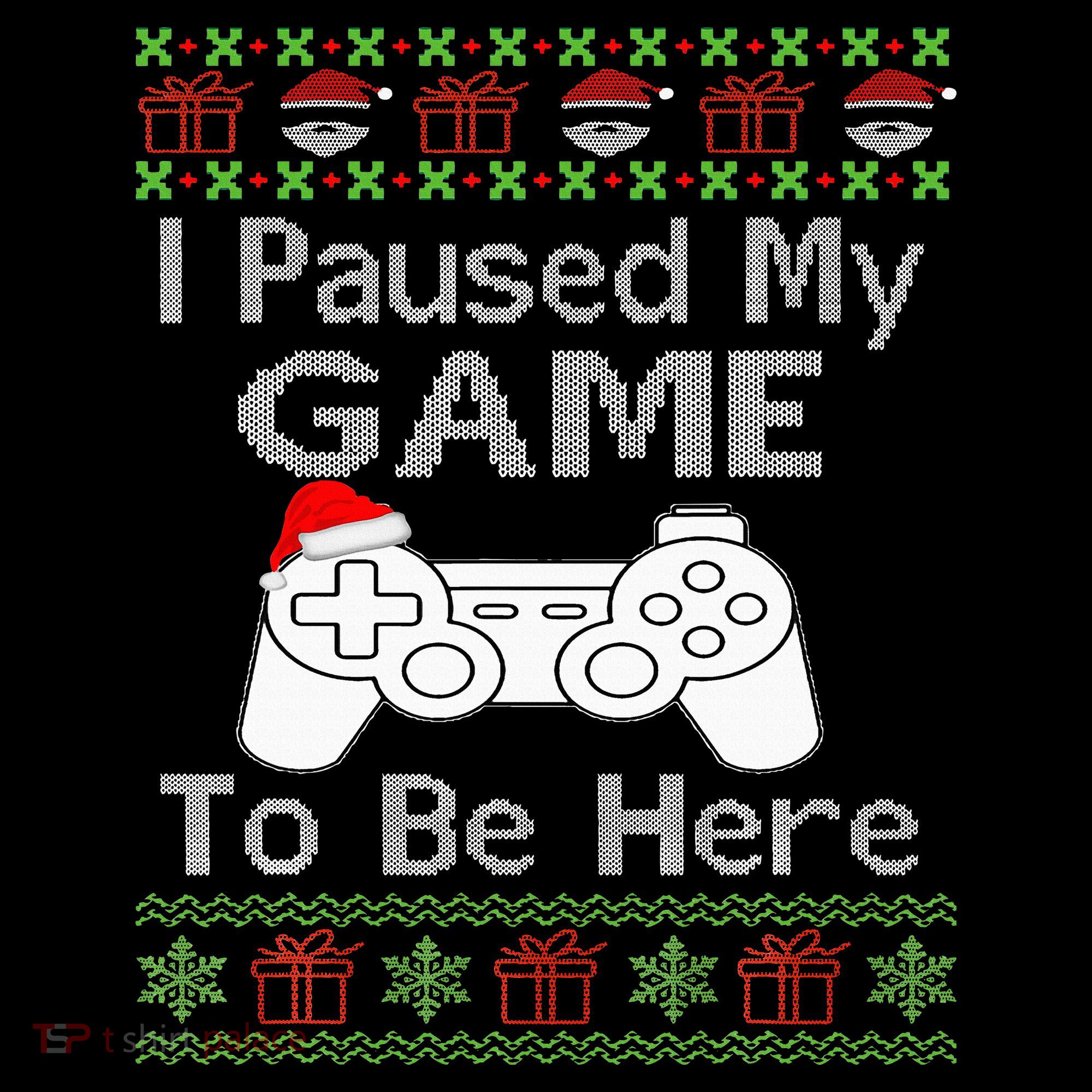I Paused My Game To Be Here Ugly Sweater Funny Christmas  Coffee Mug