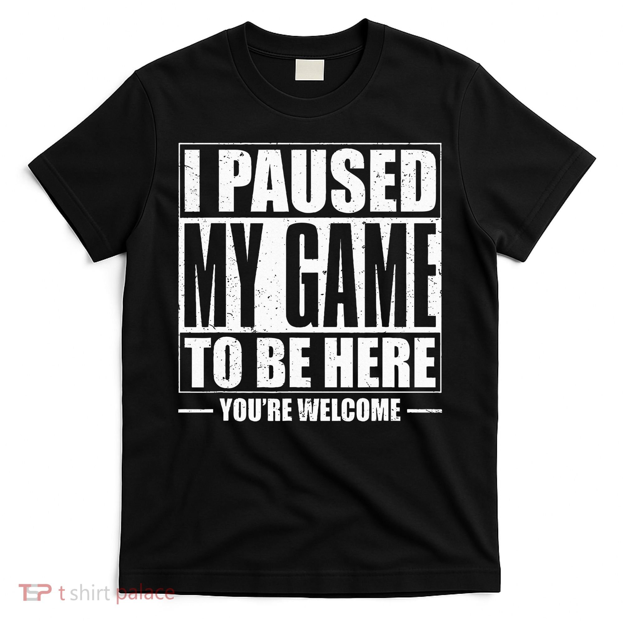 I Paused My Game to Be Here Gaming Gamer T-Shirt