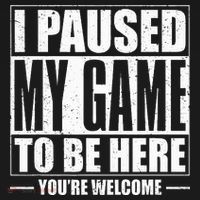 I Paused My Game to Be Here Gaming Gamer Women's Hoodie thumb 2