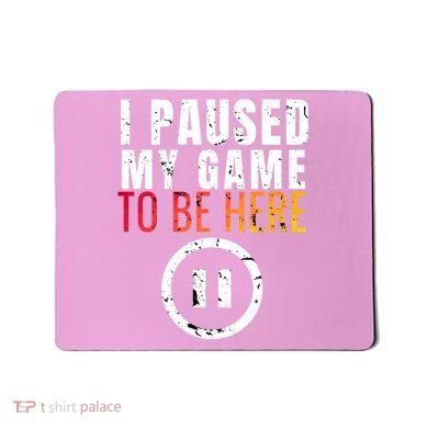 I Paused My Game To Be Here Mousepad