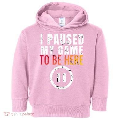 I Paused My Game To Be Here Toddler Hoodie