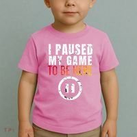 I Paused My Game To Be Here Toddler T-Shirt thumb 2