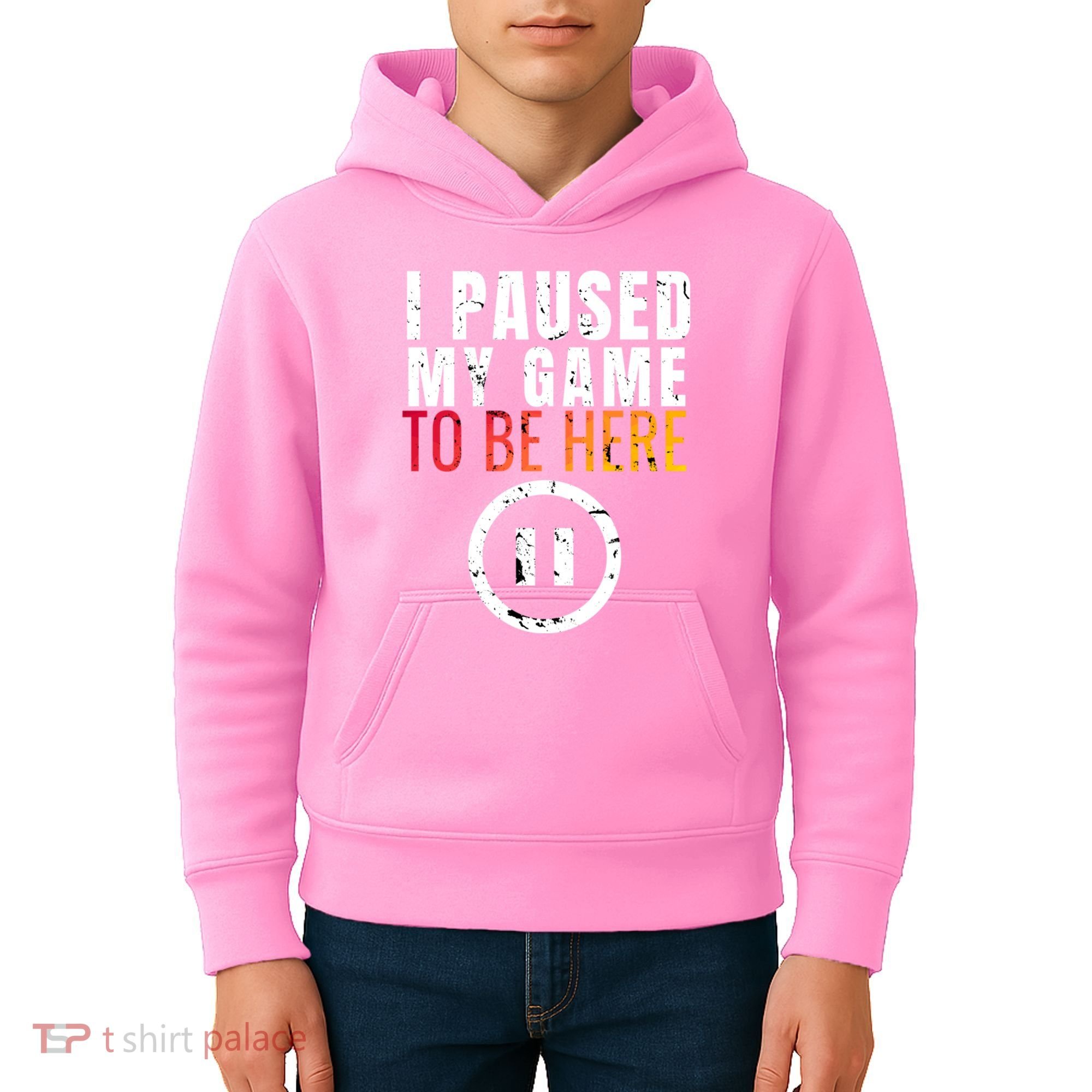 I Paused My Game To Be Here Kids Hoodie