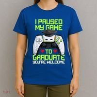 I Paused My Game To Graduate Funny Graduation Graduate Gamer T-Shirt thumb 4