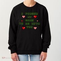 I Paused My Game To Be With You Funny Romantic Women's Sweatshirt thumb 0