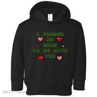 I Paused My Game To Be With You Funny Romantic Toddler Hoodie thumb 0
