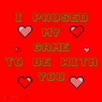 I Paused My Game To Be With You Funny Romantic Santa Hat thumb 1